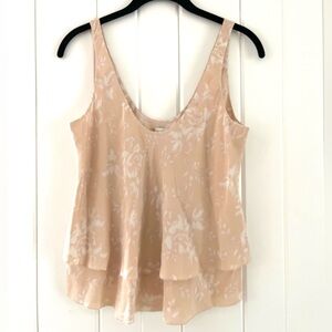 Babaton Floral Cream Camisole, Sz S (P2P 18”)